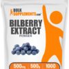 Version 1.0.0 Polvo de extracto de arándano BulkSupplements 500g 500mg para apoyo visual