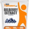 Version 1.0.0 Polvo de extracto de arándano BulkSupplements frasco