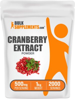 Polvo extracto de arándano BulkSupplements salud urinaria