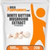Polvo de extracto de champiñón blanco BulkSupplements presentación