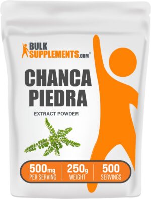 Polvo de extracto de chanca piedra 500mg sin gluten BulkSupplements