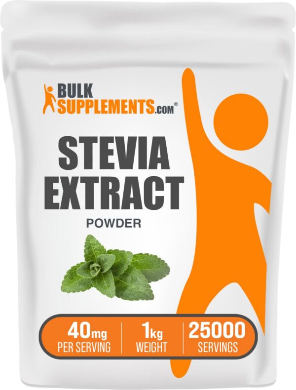 Polvo extracto estevia bulk supplements paquete 1 kilogramo