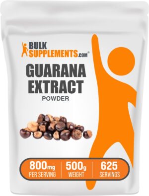 Polvo de extracto de Guaraná BulkSupplements 500g