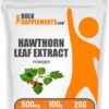 Polvo extracto hoja de espino BulkSupplements paquete 100 gramos