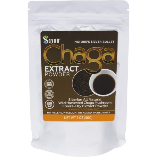 paquete polvo extracto de hongo chaga 2 oz