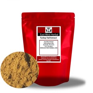 Extracto de polvo de hongo Cola de Pavo East West Herbal