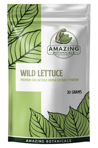 Polvo extracto lechuga silvestre Amazing Botanicals paquete 30 gramos