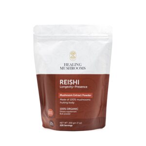 Version 1.0.0 Paquete de polvo de extracto orgánico de hongo reishi