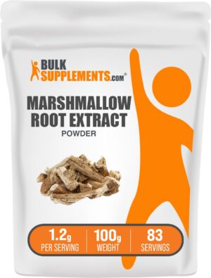 Polvo extracto raíz de malvavisco BulkSupplements bolsa frontal