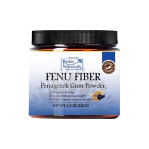 Version 1.0.0 Polvo de fenogreco orgánico Reddy Naturals Aryana FENU Fibra bolsa frontal