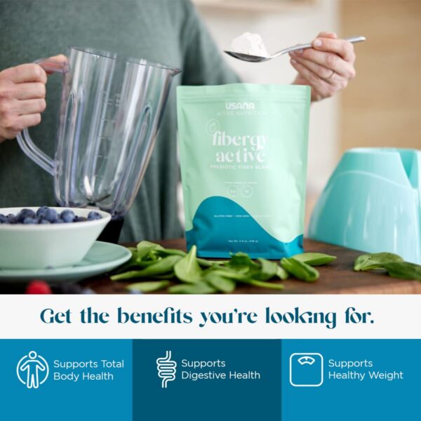 Polvo Fibergy Active USANA fibra prebiótica 28 porciones