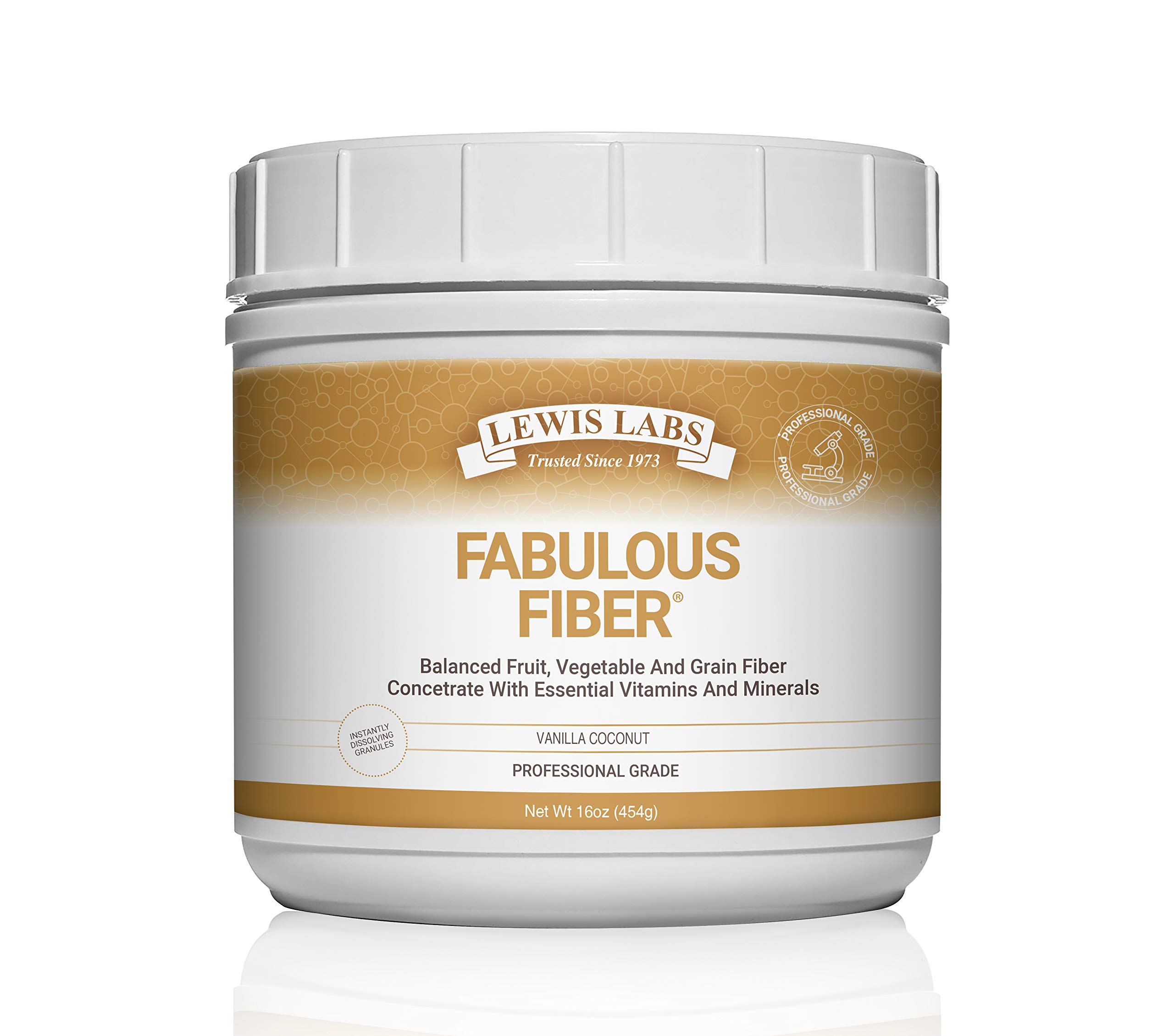 Lewis Labs Fabulous Fiber Powder, Vanilla Coconut Flavor