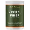 Polvo de fibra herbal orgánica Life's Fortune envase frontal