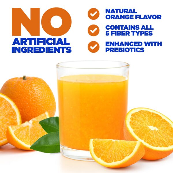 Envase Yerba Prima fibra sabor naranja polvo suplemento para digestión