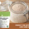 Polvo de fibra psyllium apto para gluten free y keto