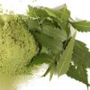 Polvo fino de hojas de neem Orzanik en envase