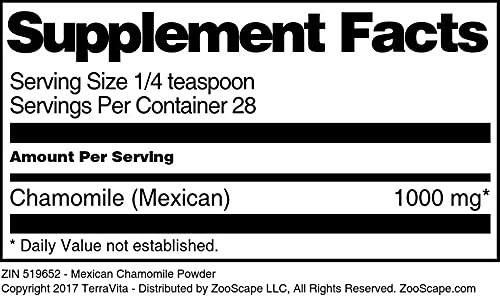Version 1.0.0 Polvo fino de manzanilla mexicana natural para infusiones