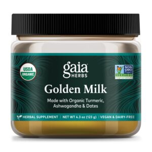 Paquete polvo Gaia Herbs Leche Dorada cúrcuma y especias