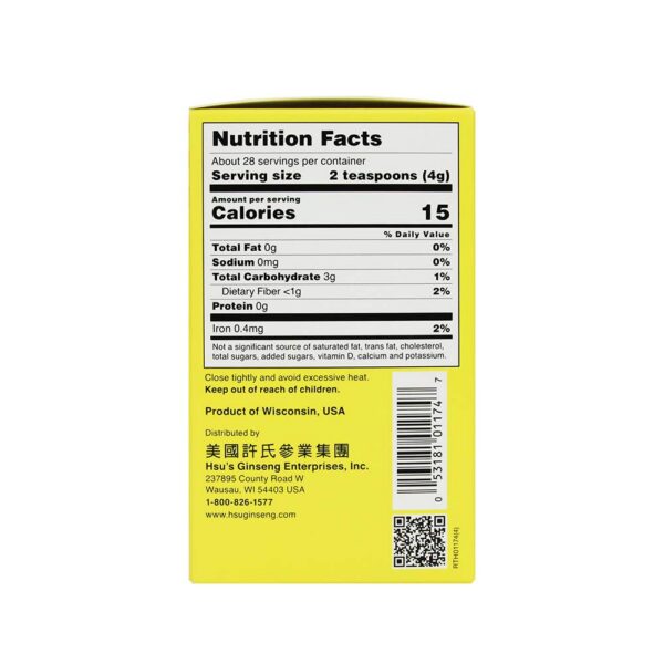 Polvo de ginseng 100% puro para té y cocina