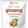 Version 1.0.0 polvo ginseng rojo coreano orgánico micro ingredients 4 onzas