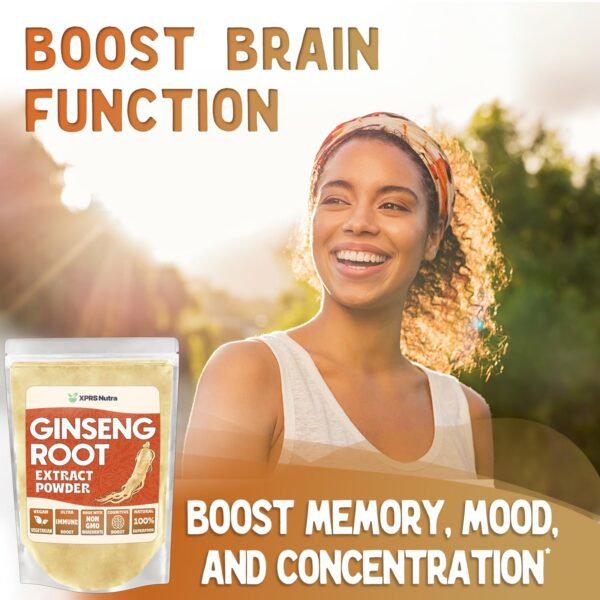 Polvo de ginseng Panax puro para salud cognitiva y energía