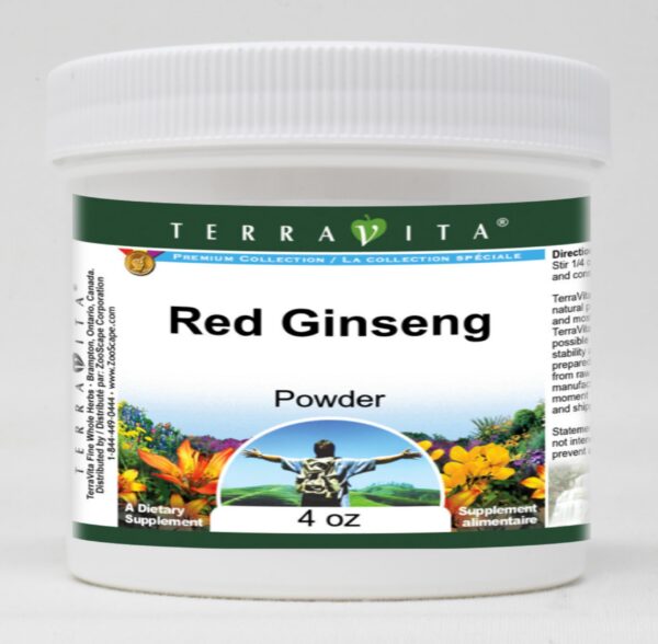Paquete de polvo de ginseng rojo TerraVita 4 onzas