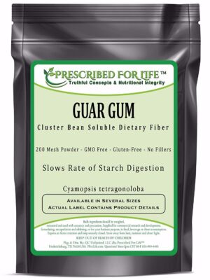 Polvo de goma guar Prescribed For Life paquete 113g