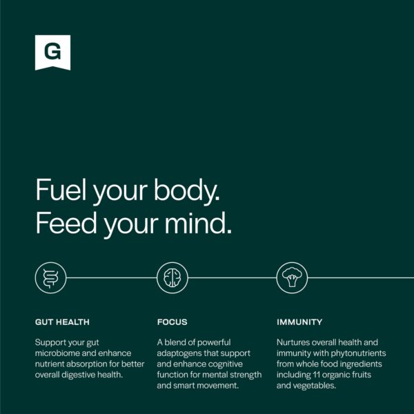 Polvo greens para salud digestiva y energía Gainful