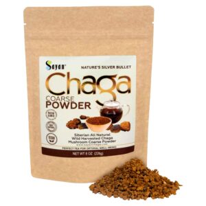 Polvo grueso de Chaga siberiano para té antioxidante