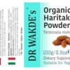 Polvo herbal ayurvédico Haritaki DR WAKDE'S 100g vegano
