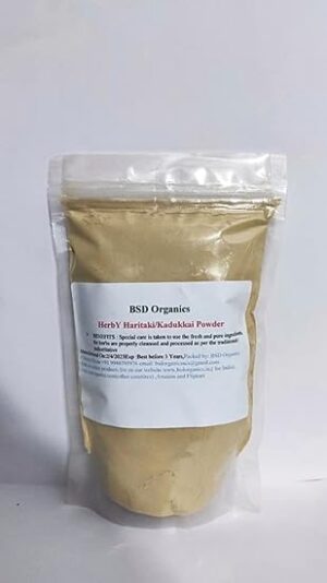 Polvo herbal BSD Organics Haritaki 250 gramos para digestión
