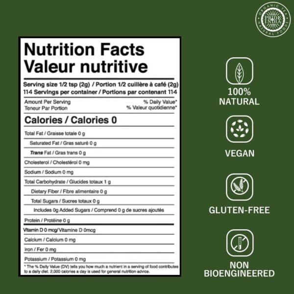 Polvo de hierba Neem en envase ecológico sustentable
