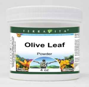 Version 1.0.0 Polvo hoja de olivo 4 oz TerraVita sin rellenos