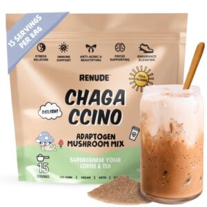 Polvo hongo chaga Renude Chagaccino con adaptógenos