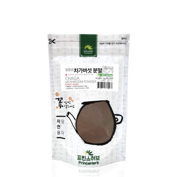 Polvo de hongo Chaga para preparar té saludable y natural