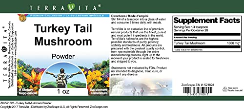 Polvo de hongo cola de pavo sin rellenos