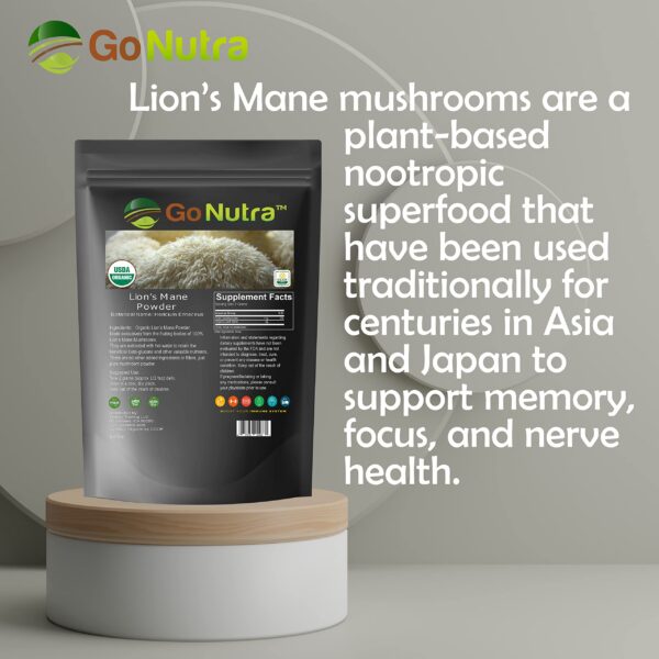 Polvo de hongo Melena de León Go Nutra