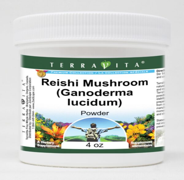 Polvo de Hongo Reishi en empaque