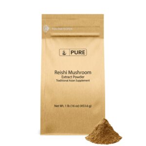 Polvo de hongo Reishi PURE ORIGINAL INGREDIENTS bolsa frontal