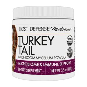 Polvo de hongo turkey tail Host Defense para salud digestiva