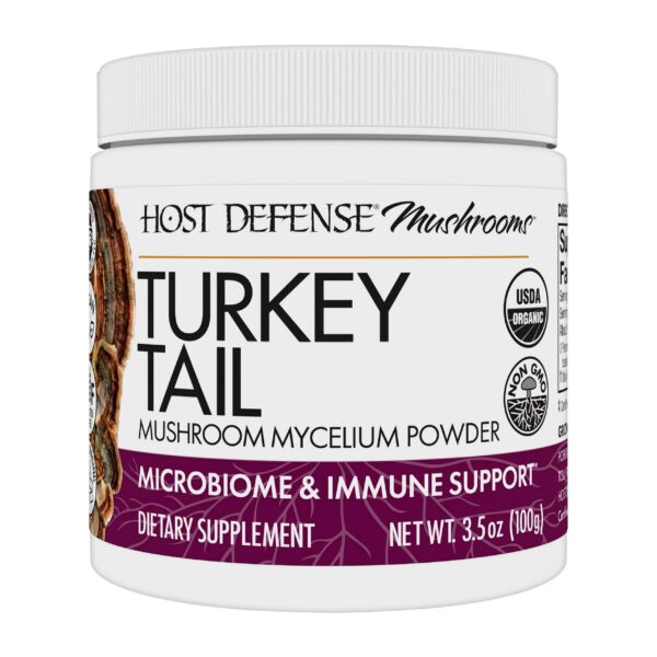 Version 1.0.0 Polvo de hongo turkey tail Host Defense para salud digestiva