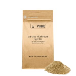 Polvo de hongos Maitake Pure Original Ingredients botella frontal