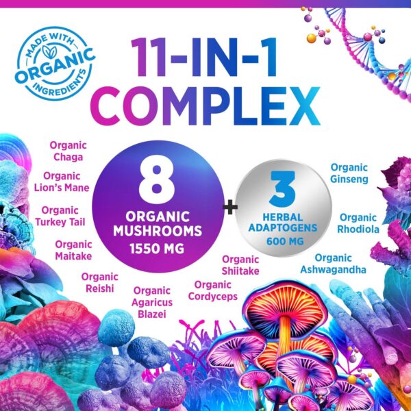 Polvo de hongos orgánicos Nature's Peak