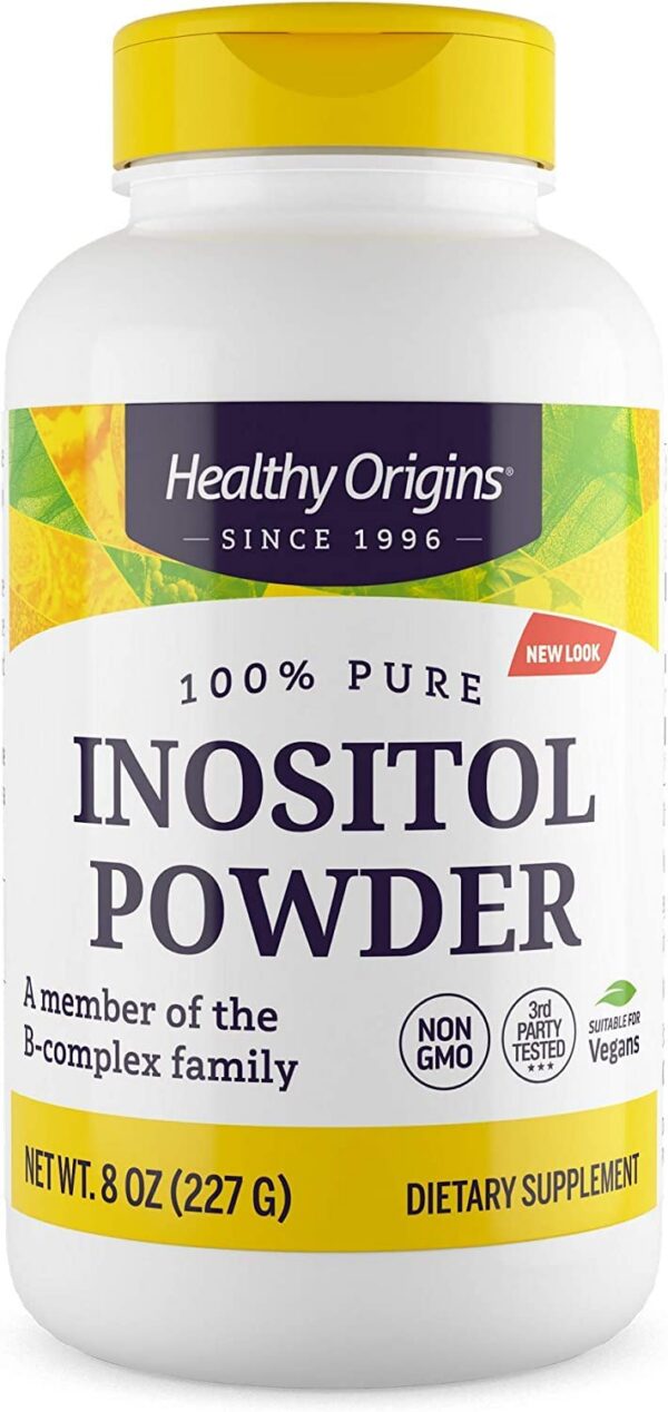Polvo de inositol Healthy Origins envase 227 gramos