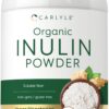Polvo inulina orgánico Carlyle 3 libras envase frontal