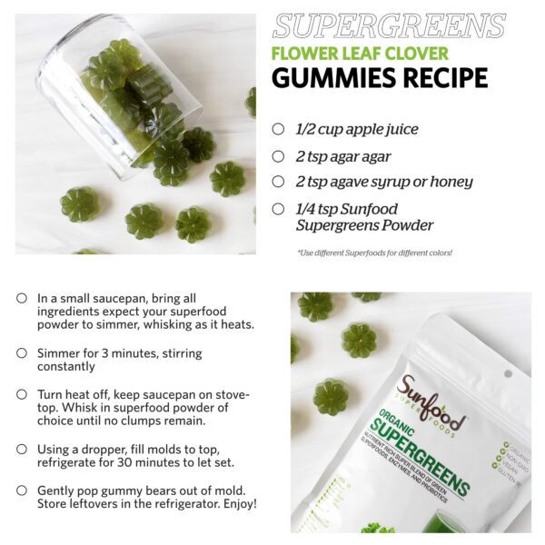 Polvo de jugo verde diario para salud intestinal