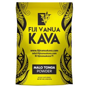 Paquete de polvo de kava Malo Tonga Fiji Vanua molido medio
