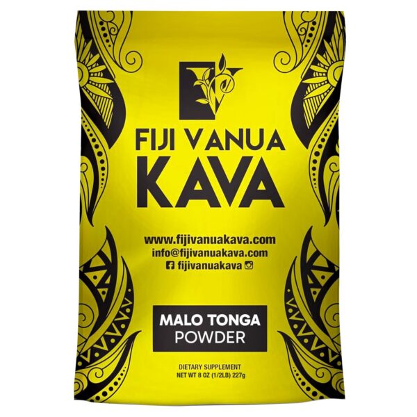 Paquete de polvo de kava Malo Tonga Fiji Vanua molido medio