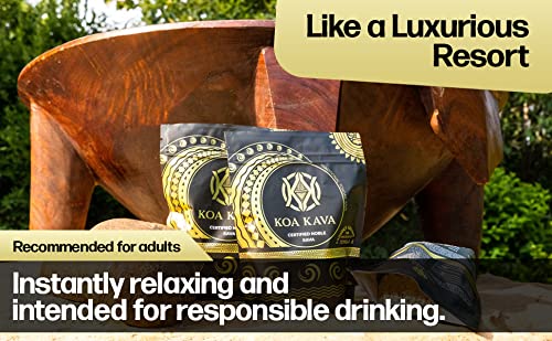 Raíz de kava molida y en polvo paquete combinado Koa Kava