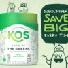 Polvo KOS Supergreens para mezcla en bebida saludable
